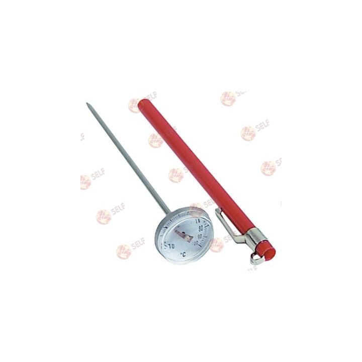 termometre uzunluğu 143 mm, maks. sıcaklık 100°C, -10 ila 100°C arası, çap 27 mm, sensör uzunluğu 120 mm - 4420263 | Self Endüst