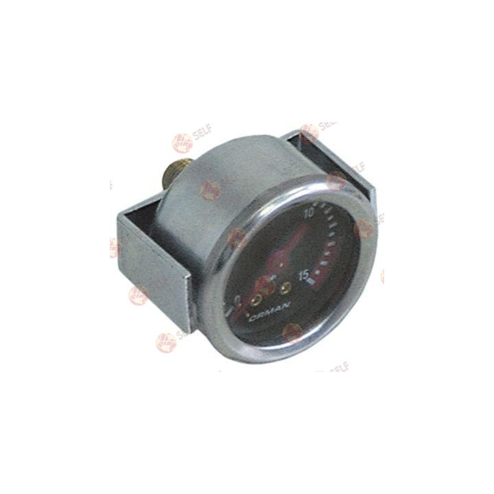 manometer ø 41mm pressure range 0 up to 15bar thread 1/8" marking 7-8 connection on the backside - 1260015 | Self Endüstriyel Sp