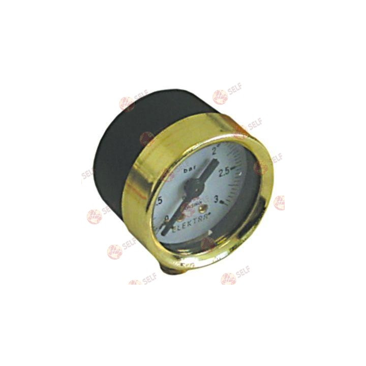 manometre ø 41 mm basınç aralığı 0 ila 3 bar bağlantı basınç bağlantısı dikey - 9700030 | Self Endüstriyel Yedek Parça
