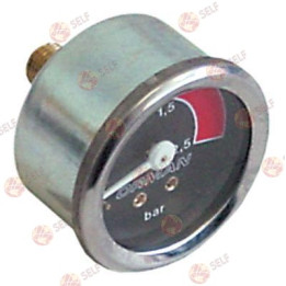 manometre ø 40 mm basınç aralığı 0 ila 2,5 bar arka tarafta 1/8" dişli bağlantı - 9700039 | Self Endüstriyel Yedek Parça