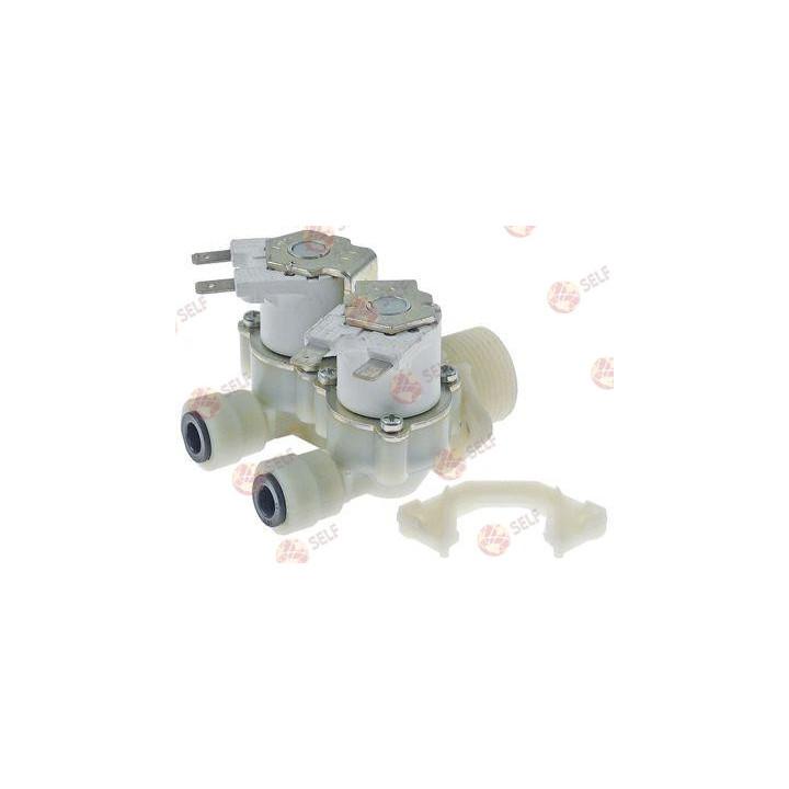 Solenoid valve double straight plastic inlet 3/4" 220-240VAC input 4-4.5l/min outlet JG 8 - 4541084 | Self Endüstriyel Spare Par