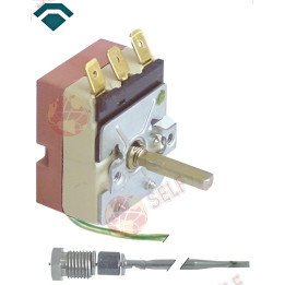 thermostat t.max. 105°C temperature range 52-105°C 1-pole 1CO 16A probe ø 3,03mm probe L 201mm - 4920851 | Self Endüstriyel Spar