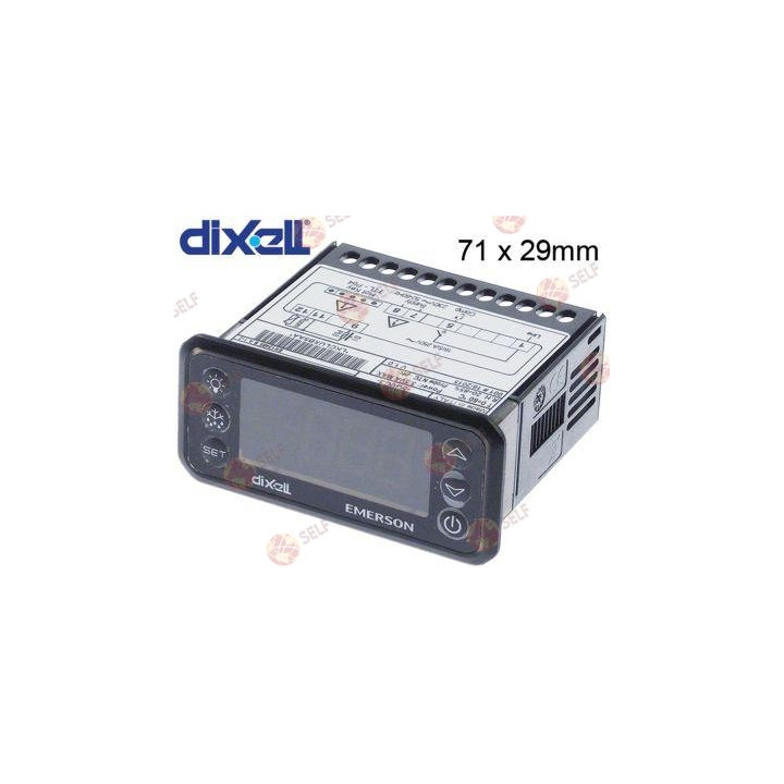 Dixell / Copeland XR20CH-5G0C3 elektronik kontrol cihazı montaj ölçüleri 71x29 mm, gömme derinliği 61 mm - 9300241 | Self Endüst