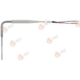 مسبار درجة حرارة اللب Pt1000، وصلة المسبار ø4x100 مم، طول الكابل 5 م، مقبض ø 16 مم - 5020088 | Self Endüstriyel