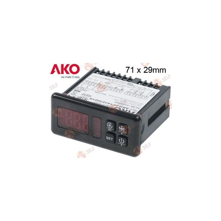 ako kontrolör tipi ako-df14323 montaj boyutu 71x29 mm 230 VAC NTC PTC - 9300417 | Self Endüstriyel Yedek Parça