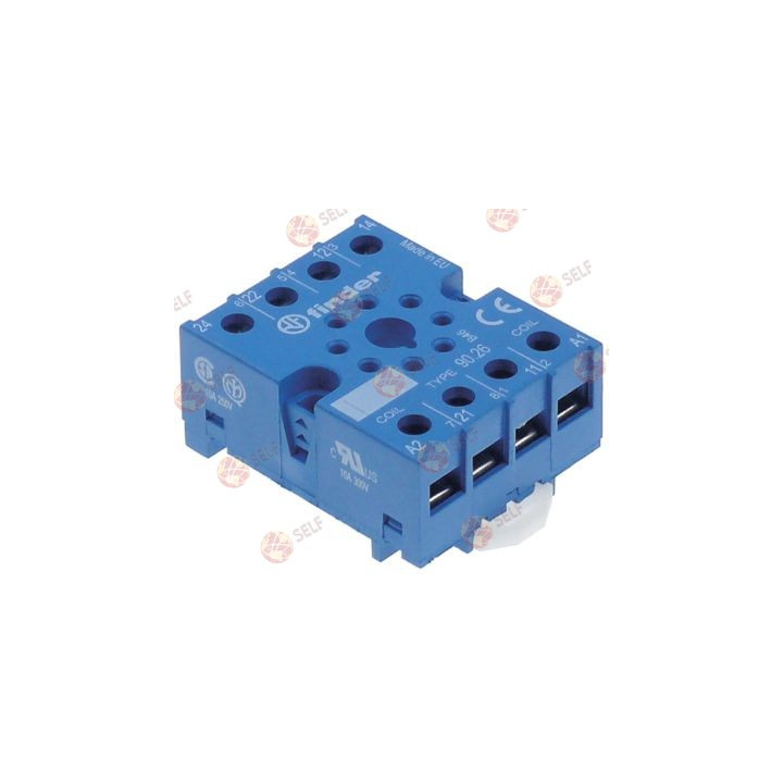 röle yuvası 8 kutuplu boyutlar 51x41x23 mm 250 V 10 A FINDER imalat no. 90.26 - 3500334 | Self Endüstriyel Yedek Parça