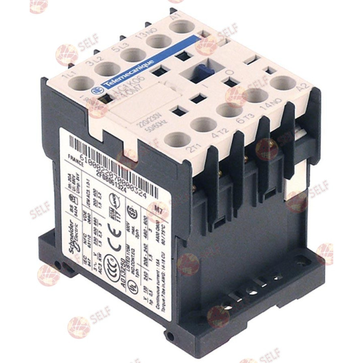güç kontaktörü dirençli yük 20A 230VAC (AC3/400V) 9A/4kW ana kontaklar 2NO/2NC - 3500521 | Self Endüstriyel Yedek Parça