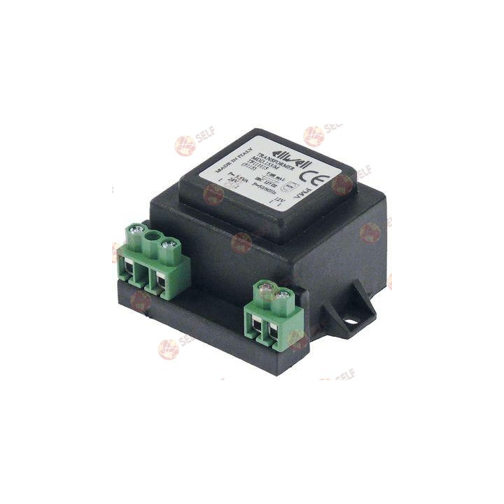 transformatör birincil 24 VAC ikincil 12 VAC 3,5 Va y 33 mm u 44 mm g 38 mm bağlantı vidası 50/60 Hz - 5000008 | Self Endüstriye