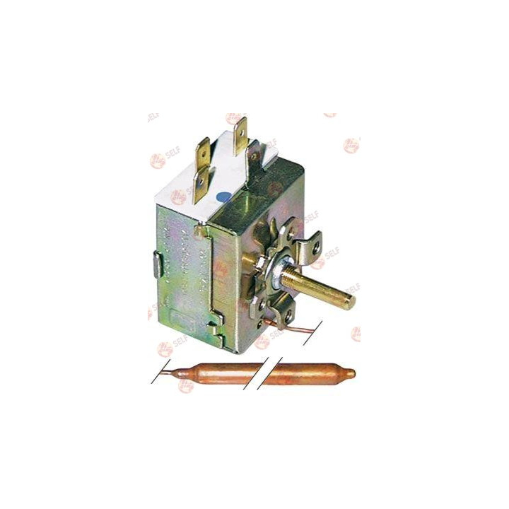 termostat t.maks. 120°C sıcaklık aralığı 40-120°C 1 kutuplu 1CO 16A prob ø 6,5 mm prob uzunluğu 95 mm - 4921150 | Self Endüstriy