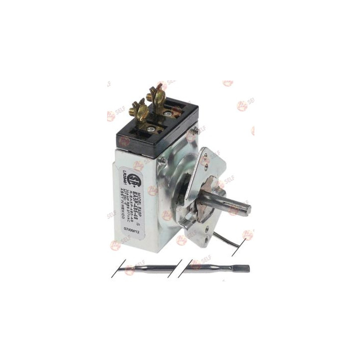 termostat t.max. 287°C sıcaklık aralığı 93-287°C 1 kutuplu 1NO 30A prob ø 4,6 mm prob uzunluğu 290 mm - 4921288 | Self Endüstriy