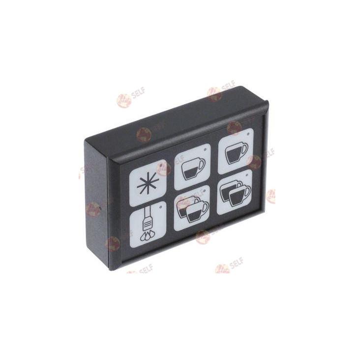düğme paneli uzunluk 88 mm, genişlik 60 mm, 6 düğme - 2141236 | Self Endüstriyel Yedek Parça