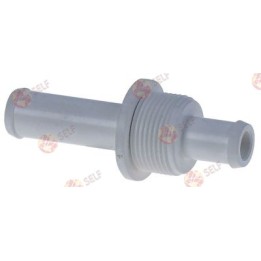 Straight plastic hose connector, D1 ø 12.5 mm, D2 ø 14 mm - 1362693 | Self Endüstriyel Spare Part
