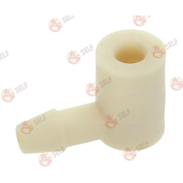 90° pipette nipple, male-female, Santoprene - 9600045 | Self Endüstriyel Spare Part