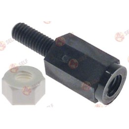 Ara parça için PCB somun plastik L 18mm W 6mm D1 ø 6mm D2 ø 3mm M3 - 4561131 | Self Endüstriyel Yedek Parça