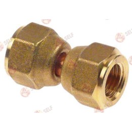 CASTEL 7050/2 fitting, 1/4" SAE, L 17 mm, Int. Code US4-4 - 5260019 | Self Endüstriyel Spare Part