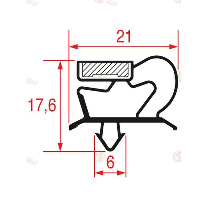 GUARNIZIONE AD INCASTRO 658x568 mm
