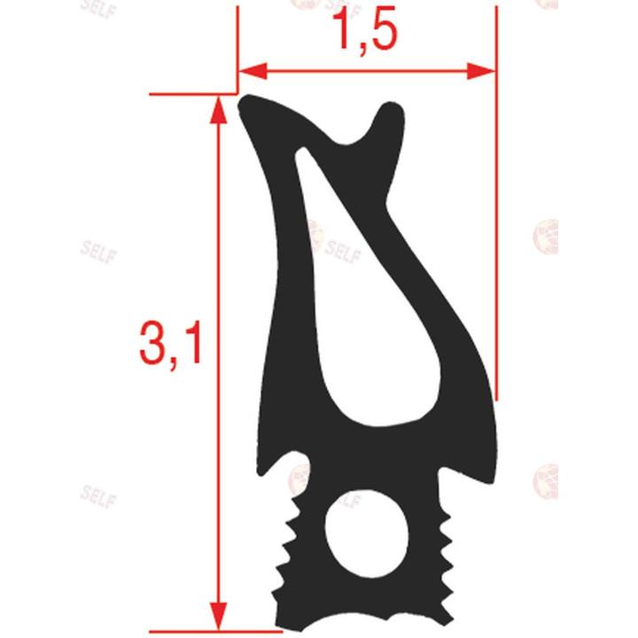 GASKET FOR OVEN DOOR 1505x695 mm