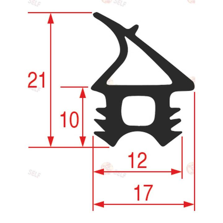 GASKET FOR OVEN DOOR 625x595 mm