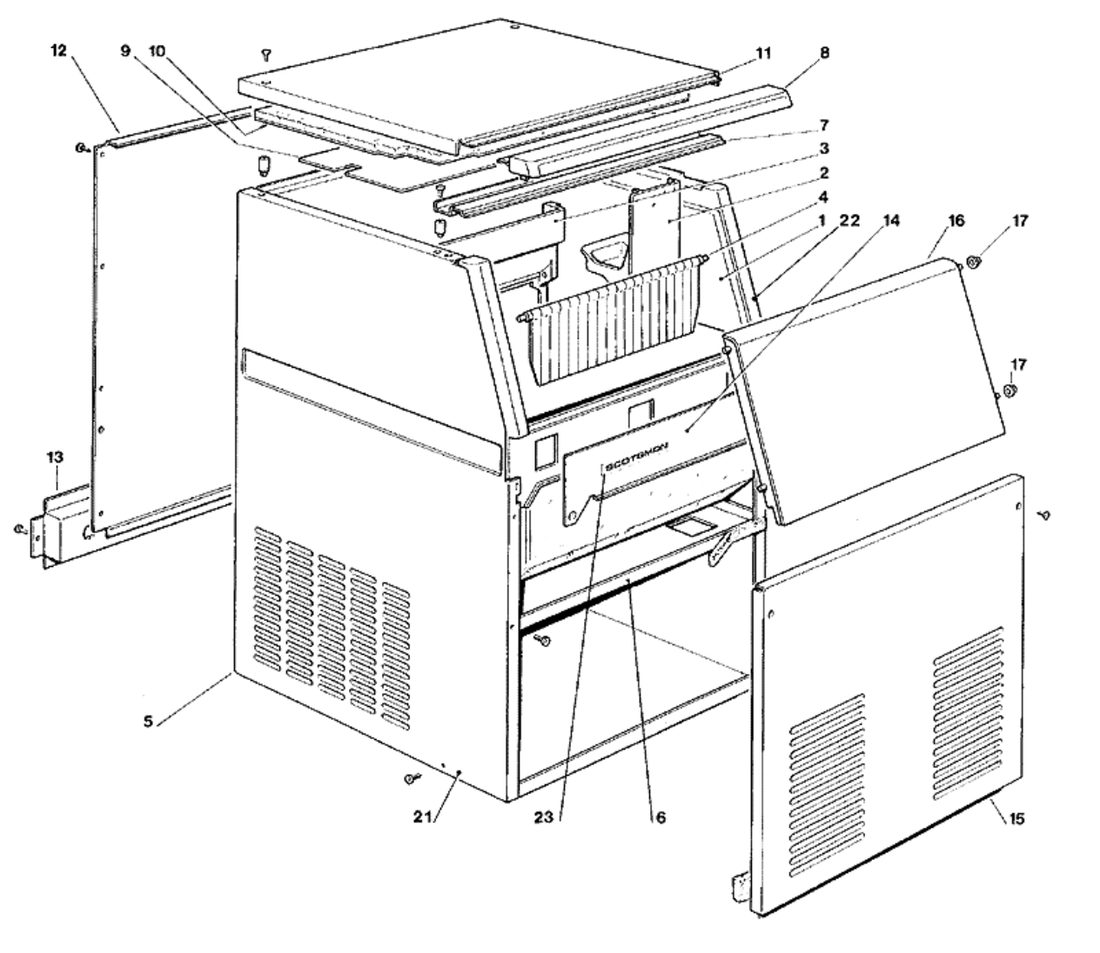 Scotsman AC045 - Unit Panels (Up To S.N. 16393)