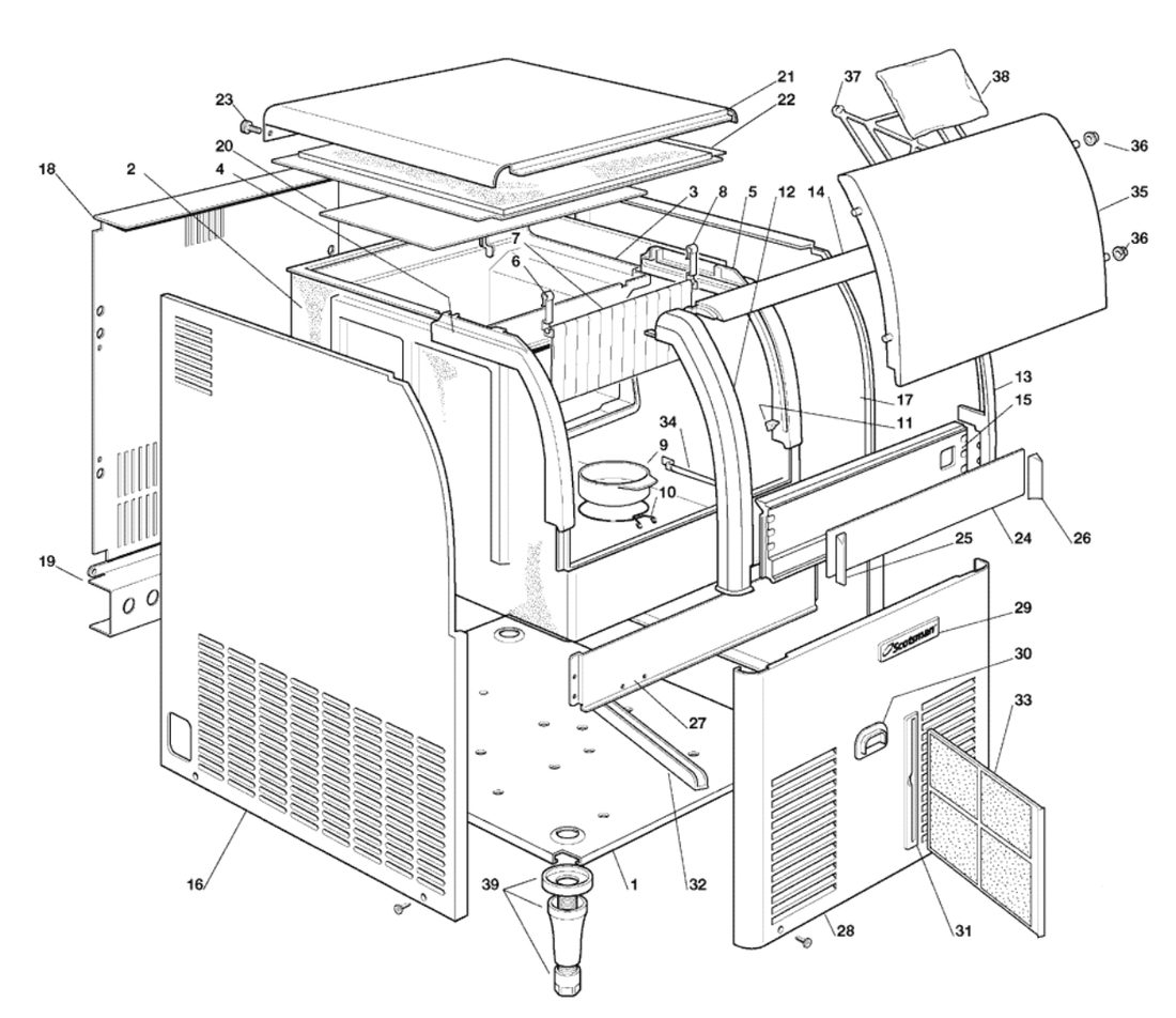 Scotsman EC086 - Unit Panels – Up To S.N. 09576