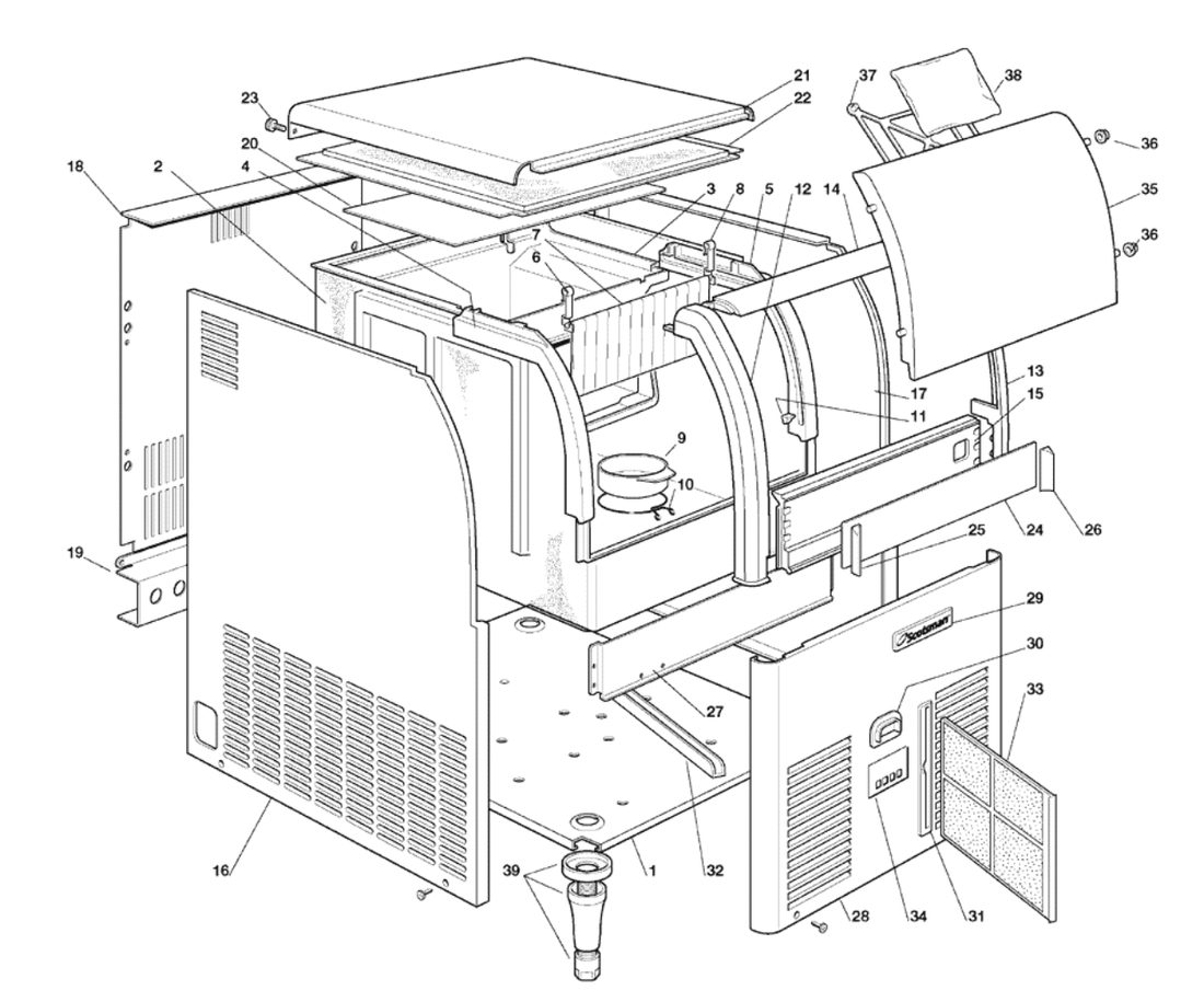 Scotsman EC106 - Unit Panels – Up To S.N. 08695