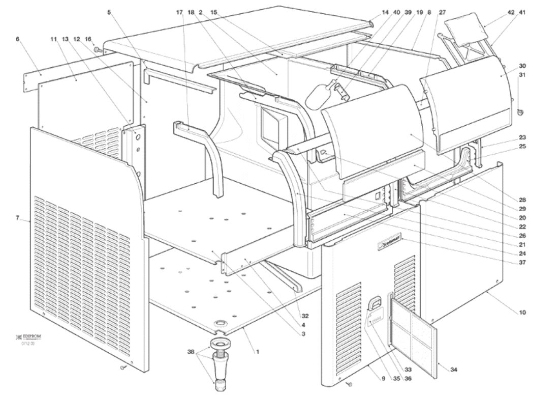 Scotsman EC226 - Unit Panel – Up To S.N. 58096