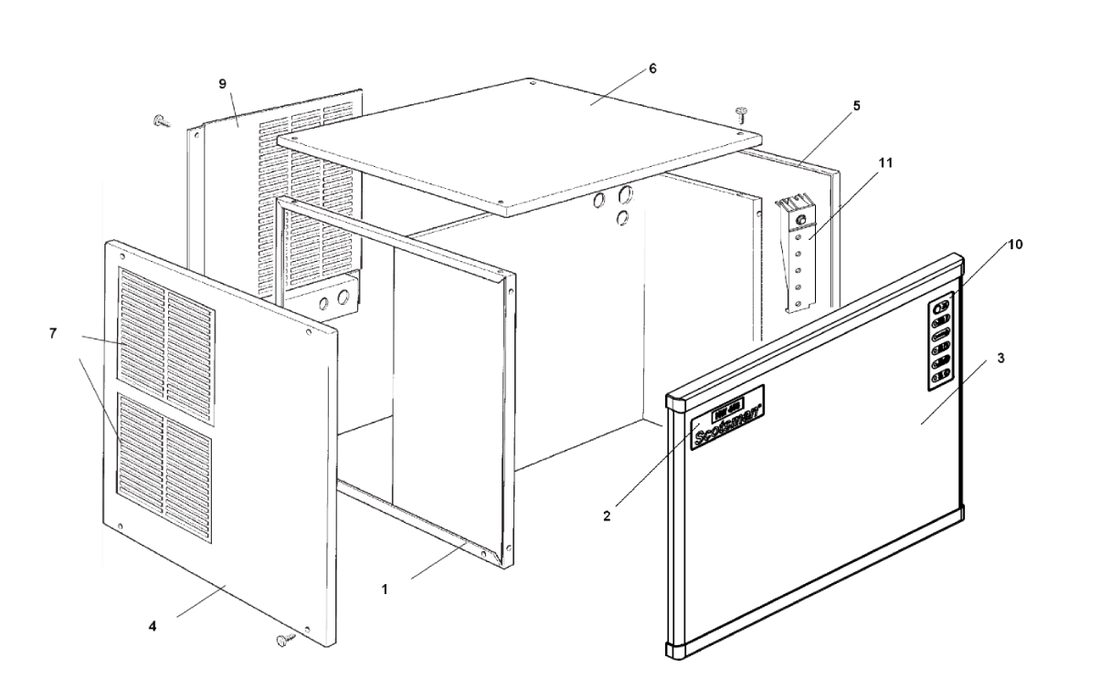 Scotsman NW458 - Cabinet Assy – Up To S.N. 002124